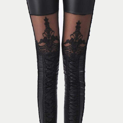 Gothic Victorian Lace Leggings