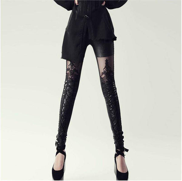 Gothic Victorian Lace Leggings