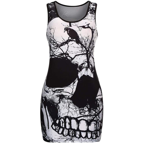 Raven Skull Vintage Gothic Dress