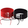 Velvet Aesthetic Lace Up Choker