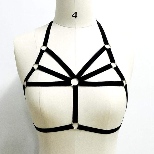 The Black Widow Body Gothic Harness