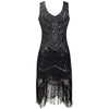 The Vintage Fringe Flapper Gothic Dress