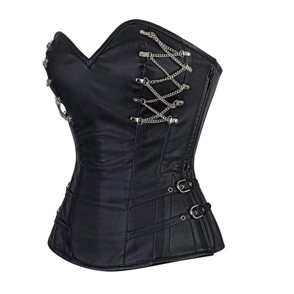 Chain Steampunk Steel Boned Corset