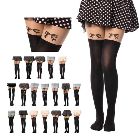 NO MIRACLE SHEER GOTHIC TIGHTS