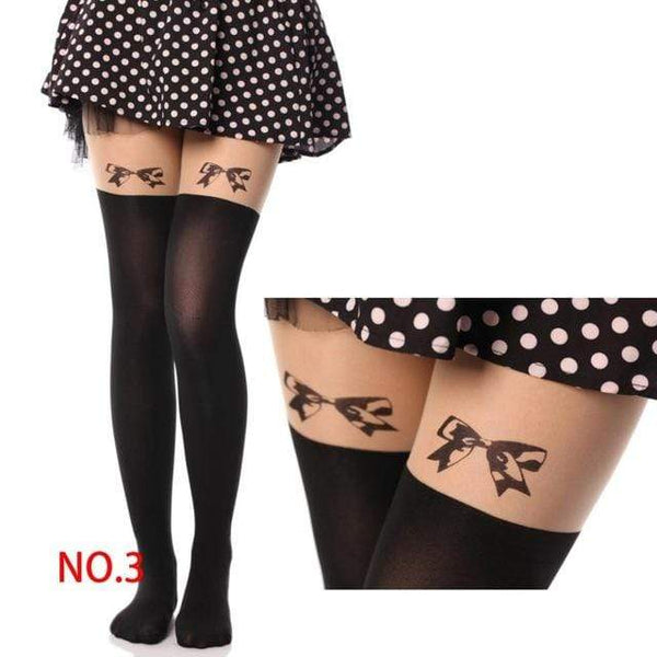 NO MIRACLE SHEER GOTHIC TIGHTS