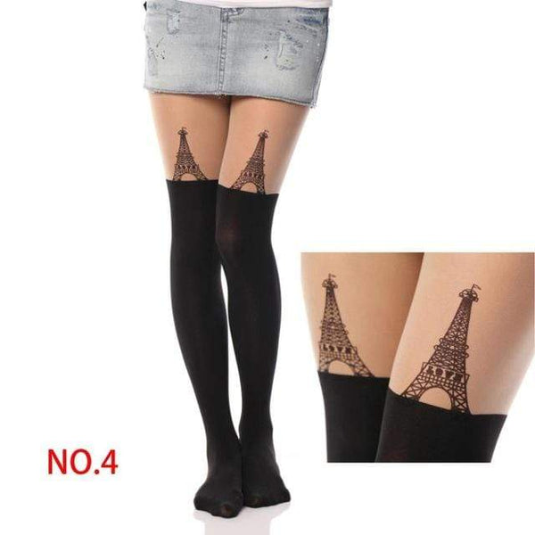 NO MIRACLE SHEER GOTHIC TIGHTS