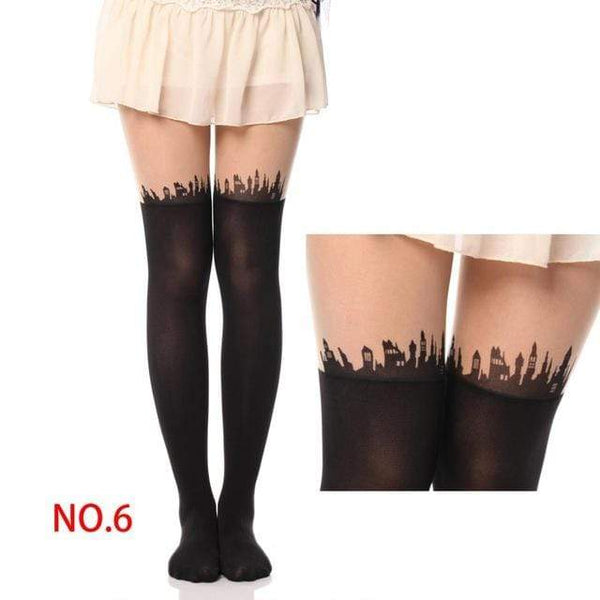 NO MIRACLE SHEER GOTHIC TIGHTS