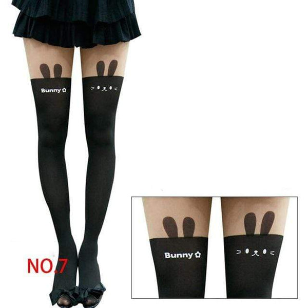 NO MIRACLE SHEER GOTHIC TIGHTS