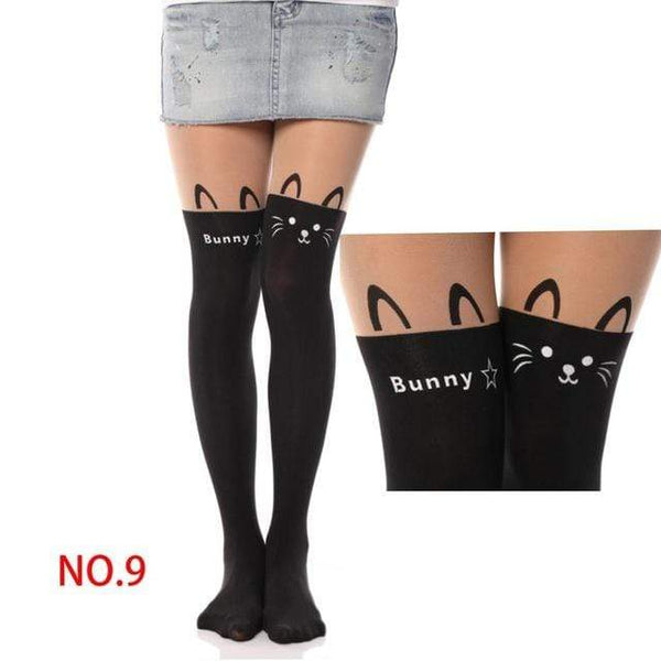 NO MIRACLE SHEER GOTHIC TIGHTS