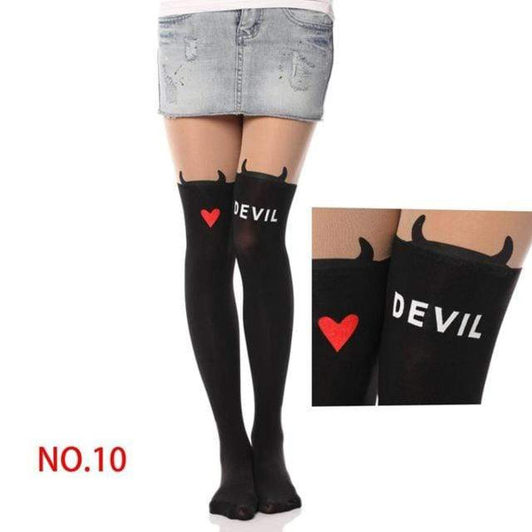 NO MIRACLE SHEER GOTHIC TIGHTS