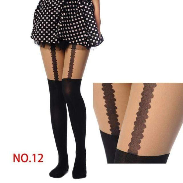 NO MIRACLE SHEER GOTHIC TIGHTS