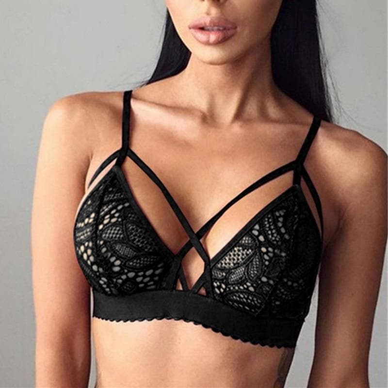 Gothic Lace Bralette Bustier - Gothic Babe Co