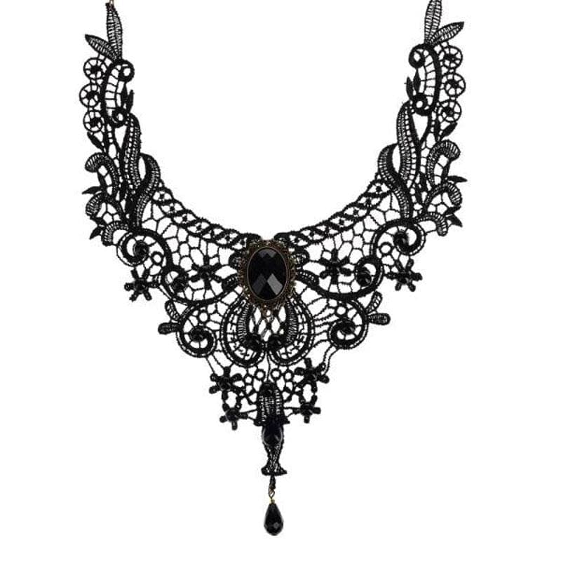 Laced Goth Necklace - Gothic Babe Co