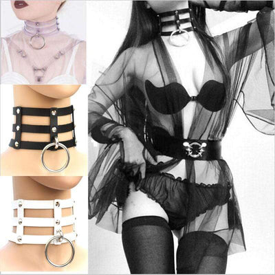 Caged Ring Gothic Choker