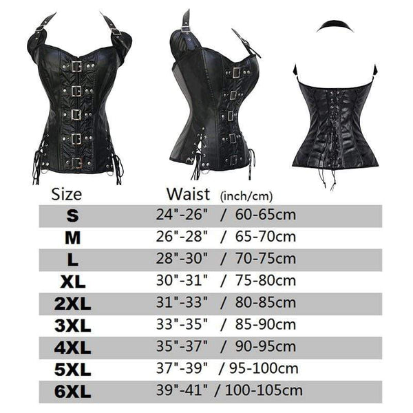 Gothic/Steampunk Steel Boned Waist Trainer Corset 11