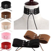 Velvet Aesthetic Lace Up Choker