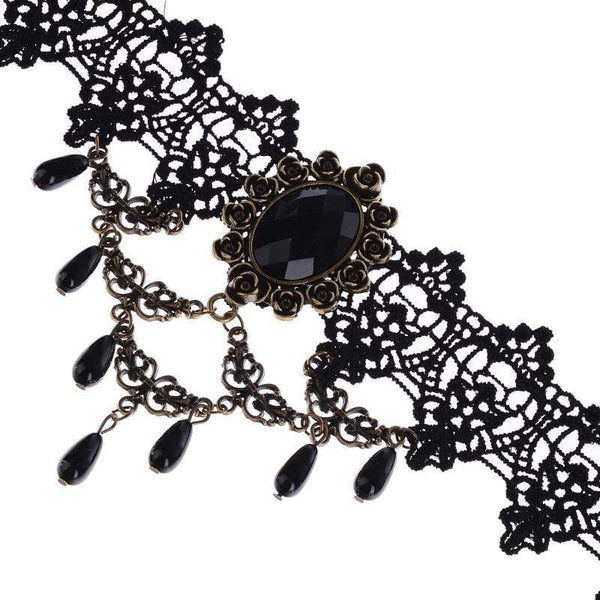 Gothic Tassel Choker