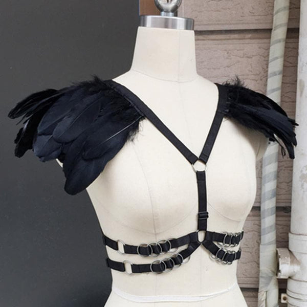 Dark Angel Feather Gothic Harness