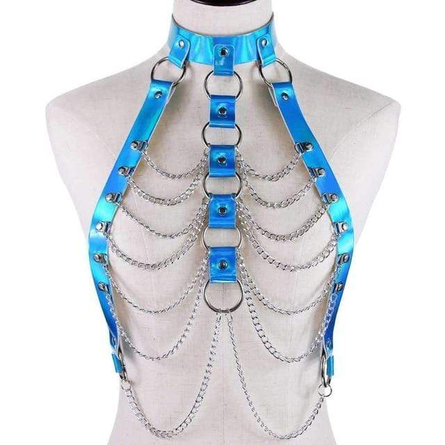 Holographic Harness - Gothic Babe Co