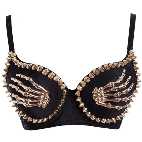 Skeleton Hand Bra