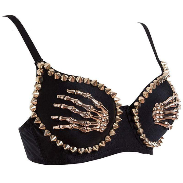 Skeleton Hand Bra