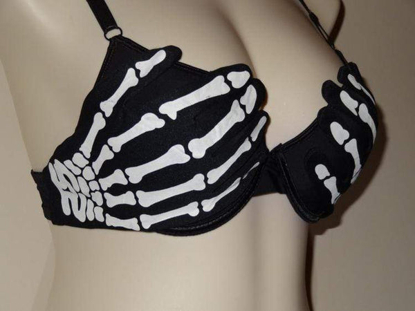 Sexy Push Up Skeleton Bra