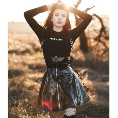 Gothic High Waist Skirt Dress - XMAS