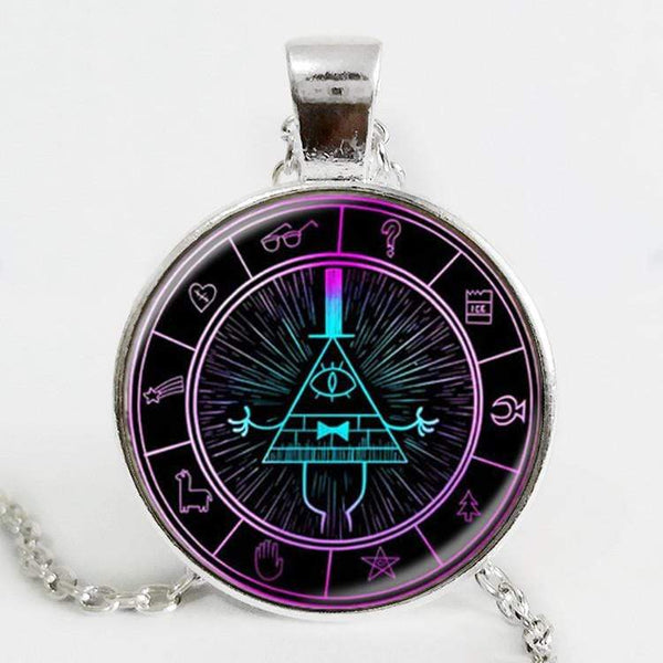 MYSTERY BILL CIPHER WHEEL Steampunk Pendant Gothic Necklace