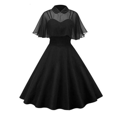 gothic Vintage Cape Dress