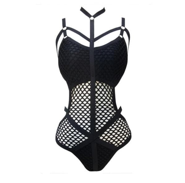 Sexy Gothic Bandage Bodysuit