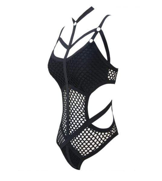 Sexy Gothic Bandage Bodysuit