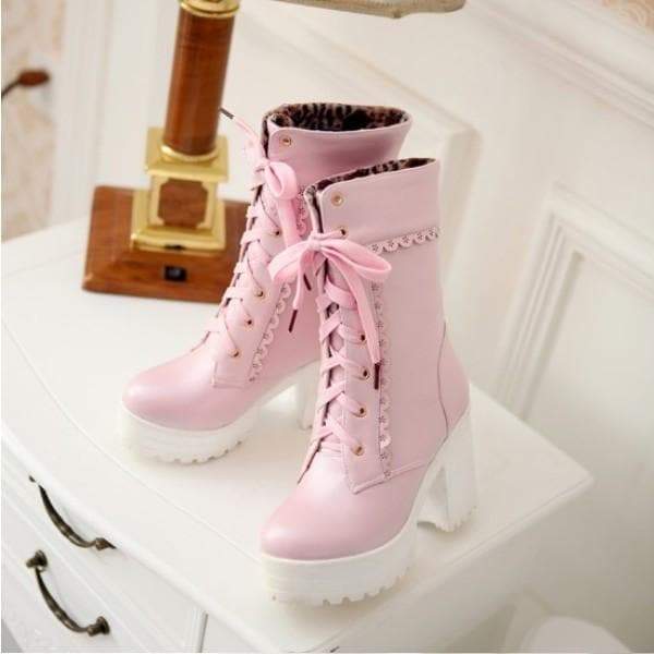 Lolita High-Heel Boots