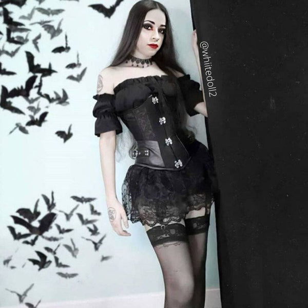 Gothic Underbust Corset Steel Bone